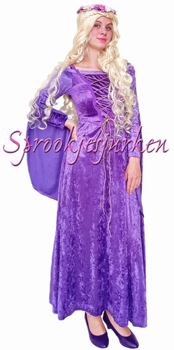 paarse jurk (Kasteel, Middeleeuwen, Rapunzel)
