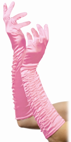 handschoenen roze gerimpeld