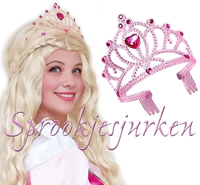haarband tiara roze