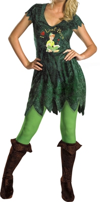 Peter Pan: shirt, broek, "laarzen"