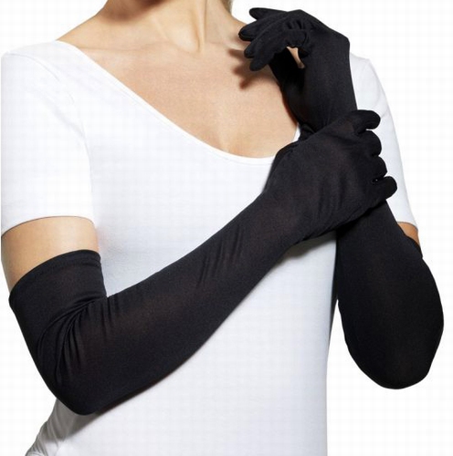 handschoenen zwart extra lang