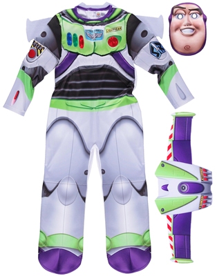 Buzz Lightyear 3 uit Toy Story met vleugels en masker