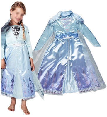 Frozen 2, Elsa 2 jurk met cape