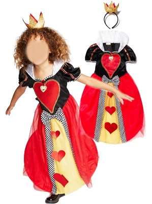 Hartenkoningin 1 (uit Alice in Wonderland) met haarband