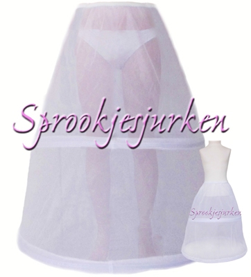 hoepelrok met 2 (uitneembare) hoepels