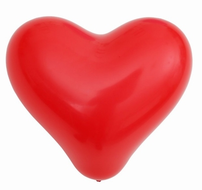 Ballon hart, rood
