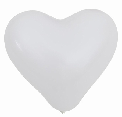 Ballon hart, wit