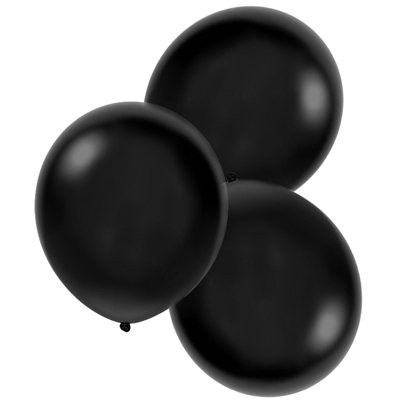 Ballon zwart, 3x
