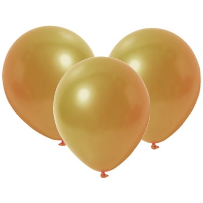 Ballon goud metallic, 3x