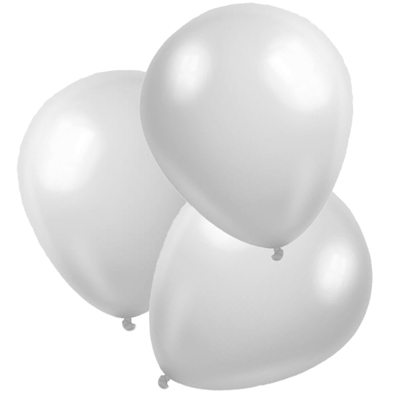 Ballon wit, 3x