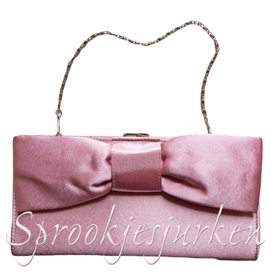 clutch/handtasje roze