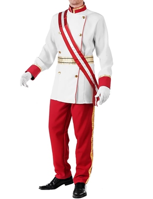 Prinsenkostuum creme/rood 2