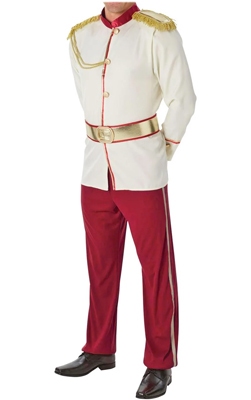 Prinsenkostuum creme/rood 3