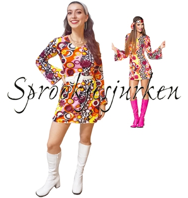 Disco/Hippie: jurk
