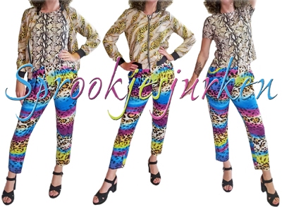 Foute print: broek, t-shirt, jasje