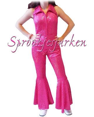 Disco pak roze met pailletten