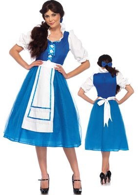 Belle blauw 1 (dorpsjurk)