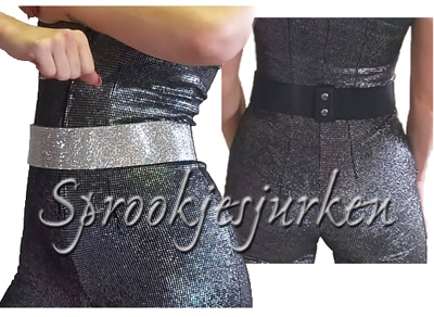riem zilver glitter