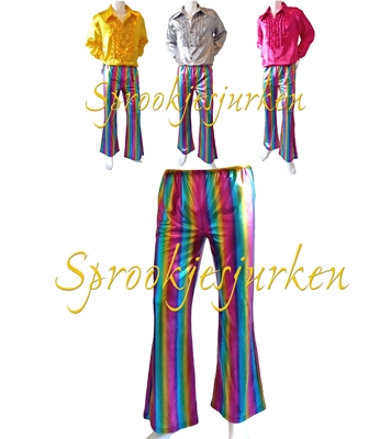 broek metallic strepen, Mix&Match