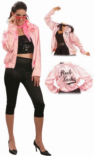 Grease - Pink Ladies: jas, broek en sjaaltje