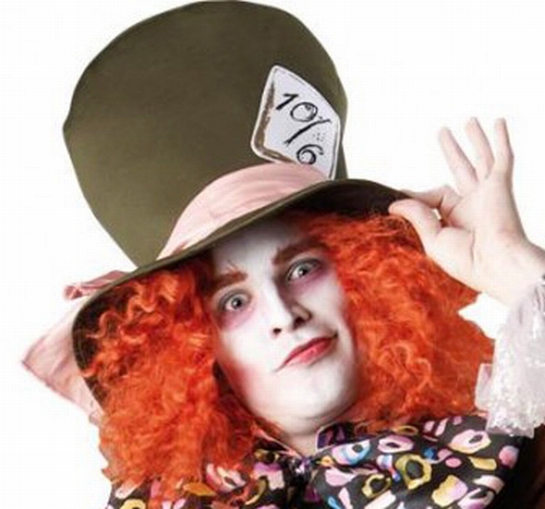 Mad Hatter 1 hoed met haar