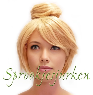 Tinkerbell pruik met knotje