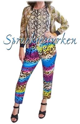 Foute print: broek, t-shirt, jasje