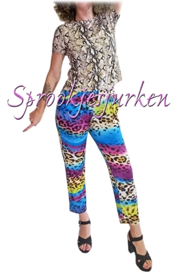 Foute print: broek, t-shirt, jasje