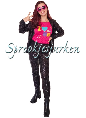 Glitter set: broek en jas