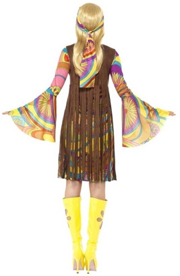 Hippie: jurk, vest