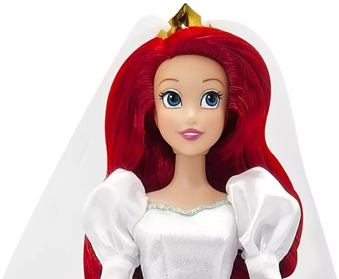 Ariël kleine zeemeermin Disney pop met poppenborstel