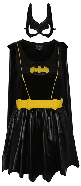 Batgirl Batwoman jurk met masker en cape