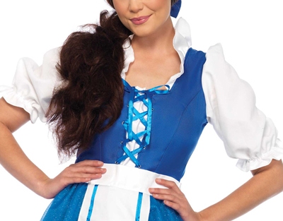 Belle blauw 1 (dorpsjurk)