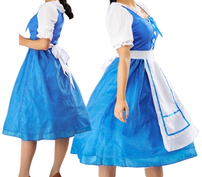 Belle blauw 1 (dorpsjurk)