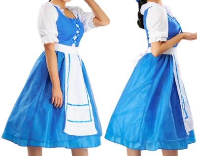 Belle blauw 1 (dorpsjurk)