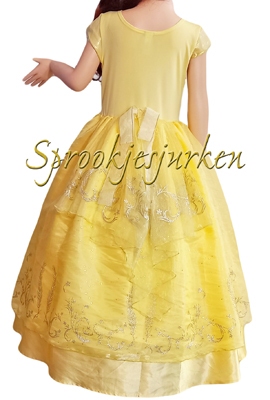 Belle geel hoepeljurk