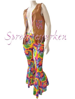 broek Hippie stretch kleurig, Mix&Match