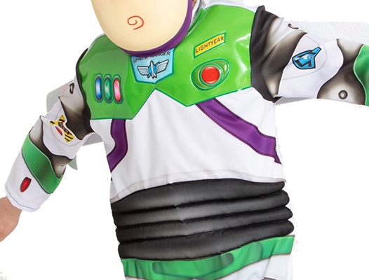 Buzz Lightyear 2 uit Toy Story met vleugels en masker