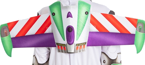 Buzz Lightyear 2 uit Toy Story met vleugels en masker