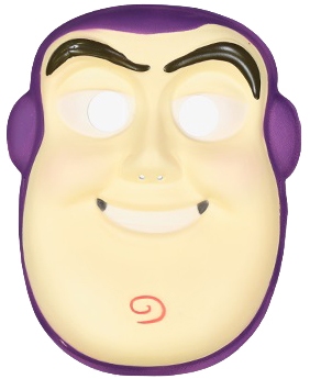 Buzz Lightyear 2 uit Toy Story met vleugels en masker