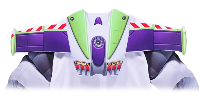 Buzz Lightyear 3 uit Toy Story met vleugels en masker