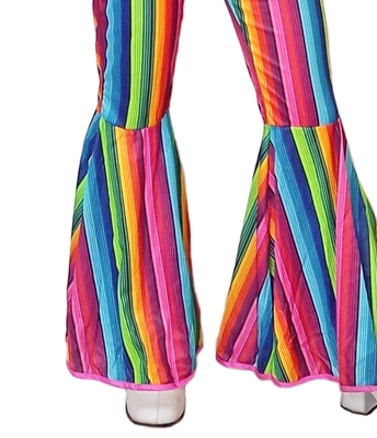 Disco pak streep met handschoenen