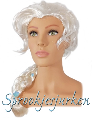 Elsa vlechtpruik ACTIEPRIJS!