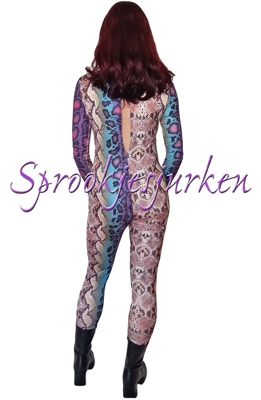 Foute print jumpsuit/catsuit