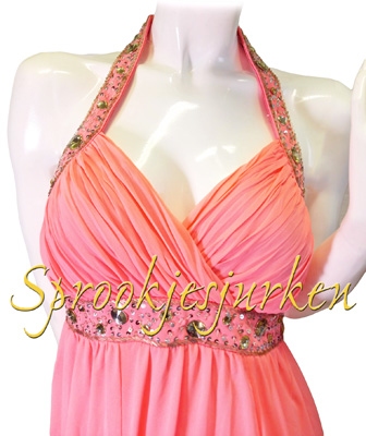 galajurk zalm/oranje/roze