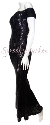 galajurk zwart10 glitter