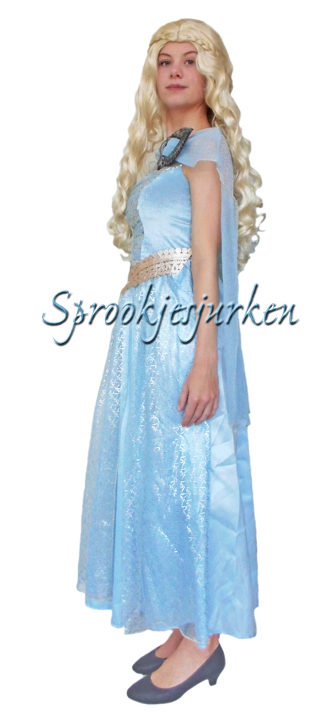 Game of Thrones - Daenerys lichtblauw met cape
