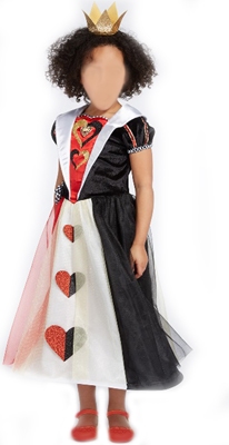 Hartenkoningin (uit Alice in Wonderland) met kroon
