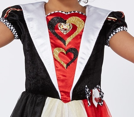 Hartenkoningin (uit Alice in Wonderland) met kroon