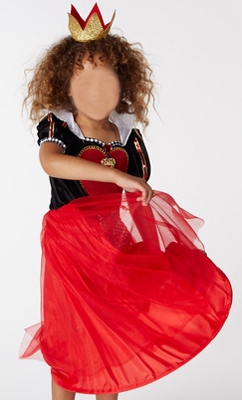 Hartenkoningin 1 (uit Alice in Wonderland) met haarband